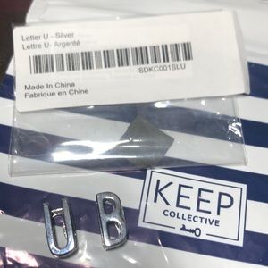 KEEP Collective silver letter charms